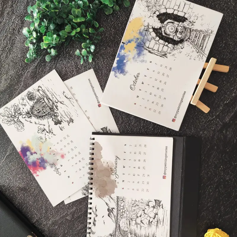 Home 13 Urban sketching 2023 calendar with hand-drawn city scenes and artistic twist – mypaintingstories