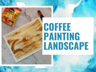 Home 11 Coffee-stained landscape painting in sepia tones – workshop by mypaintingstories
