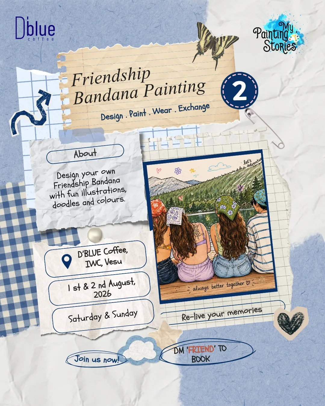 friendship bandana painting